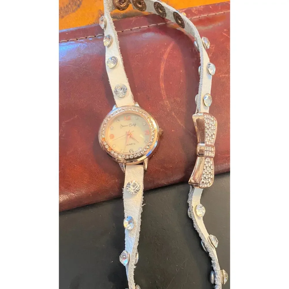 Women's 27mm Rose Gold Tone Jessica Carlyle Wrap Watch, Crystal Accents